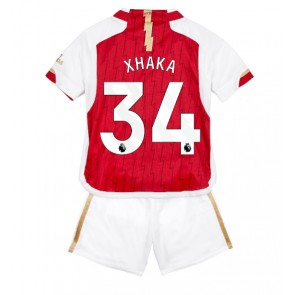 Arsenal Granit Xhaka #34 Hjemmedraktsett Barn 2023-24 Kortermet (+ Korte bukser)